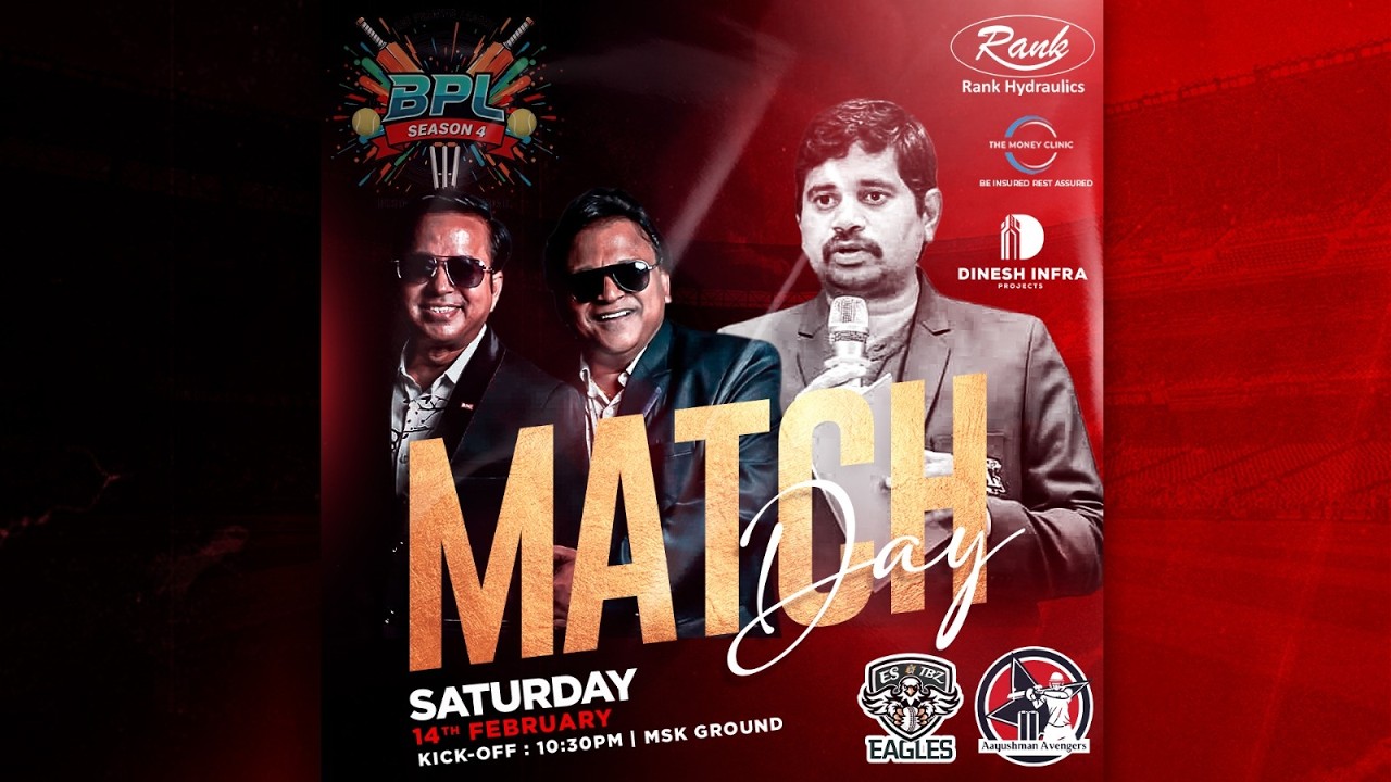 BNI PREMIER LEAGUE || AAYUSHMAN AVENGERS VS EZ TBZ EAGLES ||