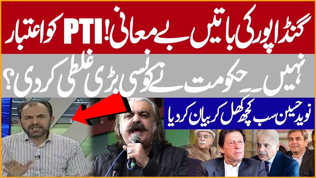 Ali Amin Gandapur Has NO Credibility inside PTI !Imran Khan's Health| Govt Mistake | Naveed husaain