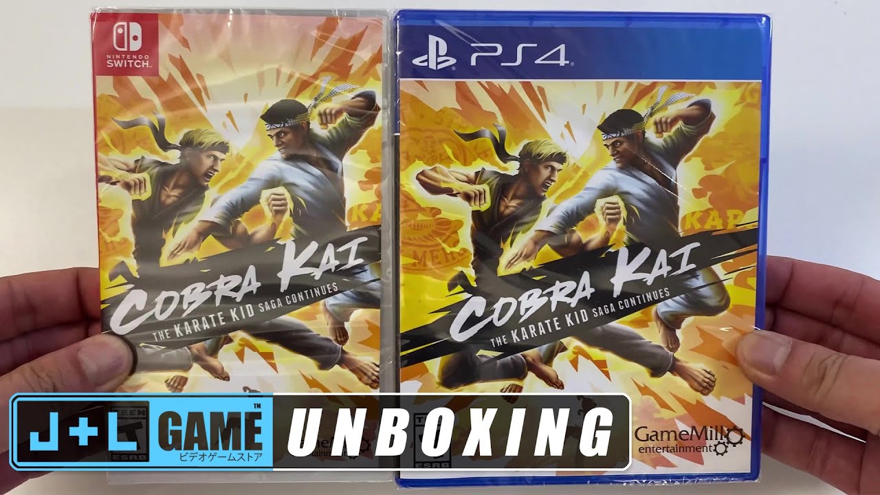 Cobra Kai The Karate Kid Saga Continues Unboxed PS4 Nintendo Switch w Gameplay and Commentary for NS