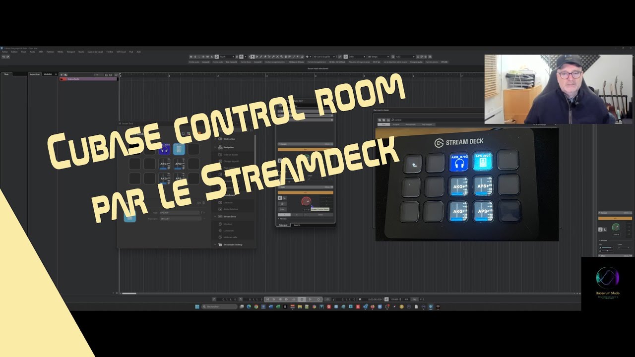 Cubase Control Room par le Streamdeck