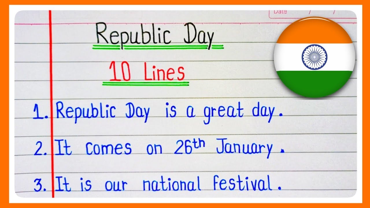 10 Lines Essay On Republic Day l 26 January Essay l Essay On Republic Day l गणतंत्र दिवस पर निबंध