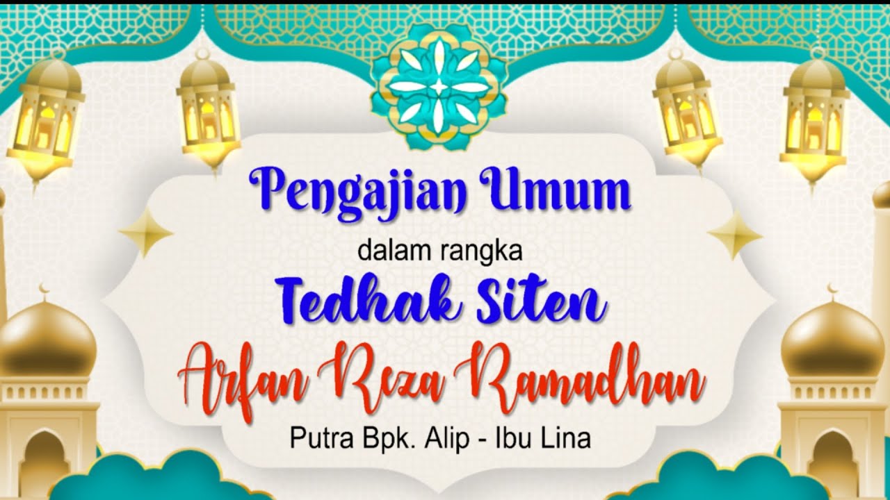 PENGAJIAN UMUM DALAM RANGKA TEDHAK SITEN 