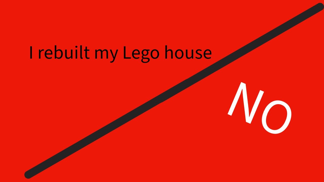 I rebuilt my Lego house