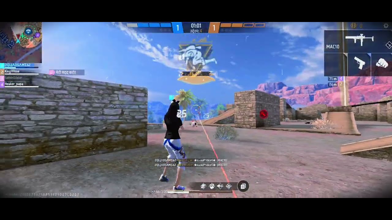 MP40 vs UMP 🔫 12 Kills last round hacker😈 #freefire #gaming #viralvideo #hackfreefire@squidgaming62