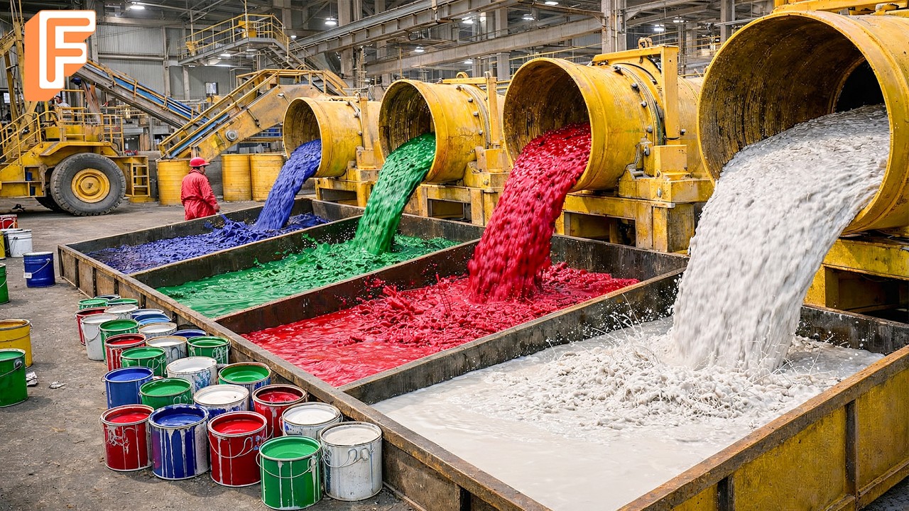 How Millions of Gallons of Paint Are Made Inside Massive Production Factory