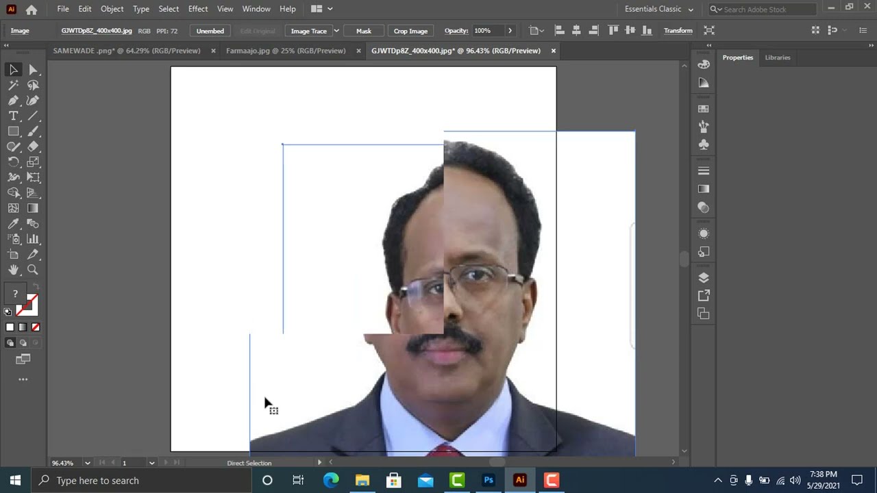 Removing Background in illustrator | Baro sida background-ka looga badalo Illustrator