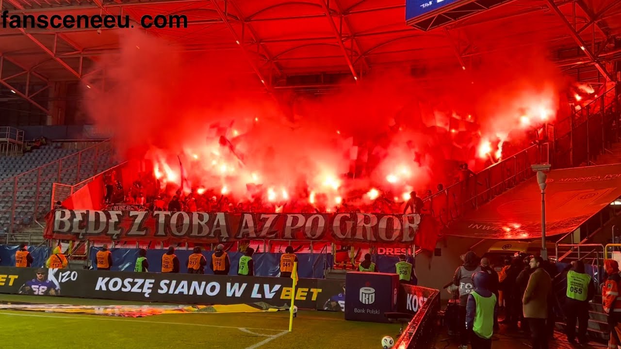 Motor Lublin - WIDZEW ŁÓDŹ (24.10.2025) doping i oprawa 
