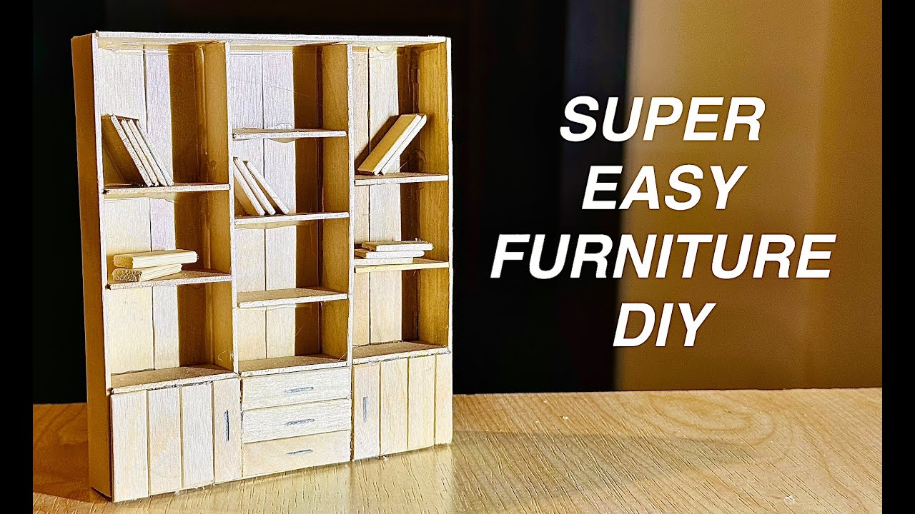 Building Popsicle Super Easy DIY Miniature Furniture Making Using Ice Cream Stick Crafts