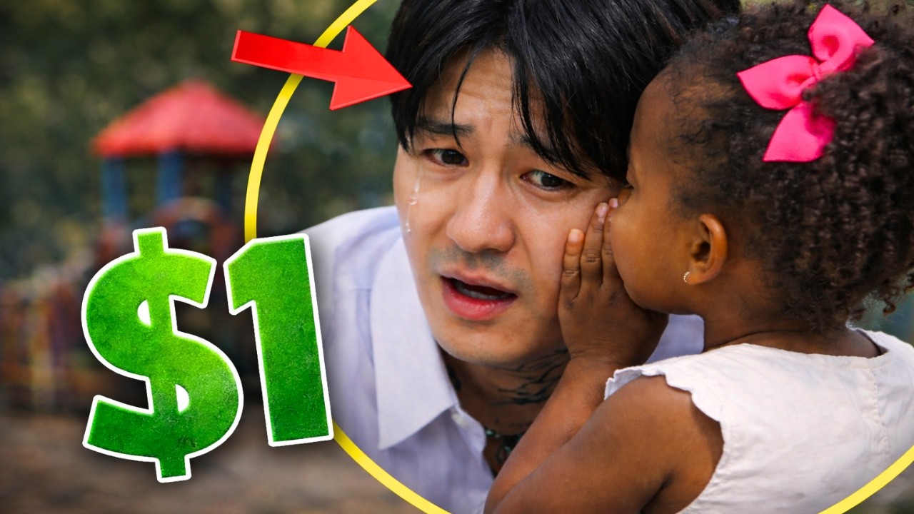Black Little Girl Hands a Korean Mafia Boss Her Last $1... What She Whispered... Broke Him