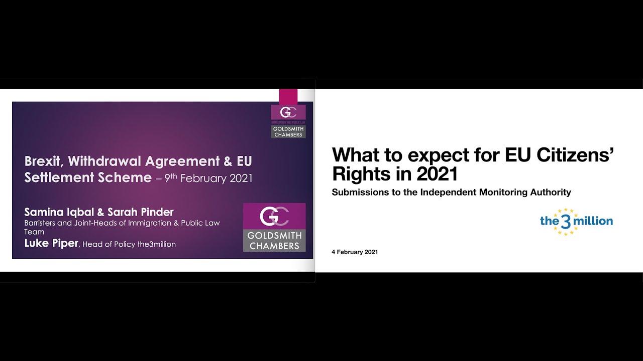 Webinar - Brexit, EU Settlement Scheme & the Withdrawal Agreement