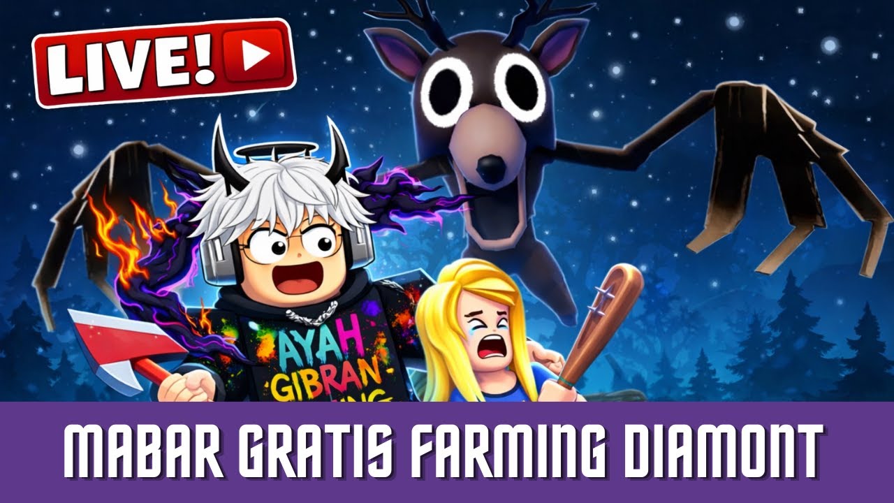 🔴 LIVE | 99 NIGHT IN THE FOREST - AYAH GIBRAN GAMING | #ROBLOX  | #FISHIT | #OBBY | #BROOKHAVEN