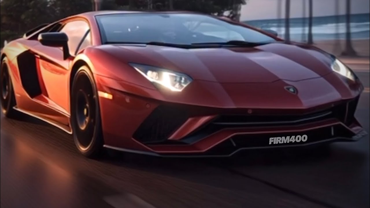 LAMBORGHINI AVENTADOR ROLLING SHOT LIVE WALLPAPER SCREENSAVER AI ASMR 15 MIN - FIRM400 MOTORSPORT AI