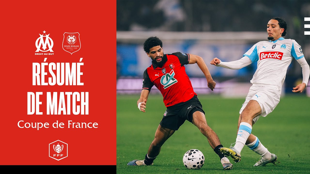 8e CDF | Fin de parcours pour le SRFC face à l'OM (3-0)