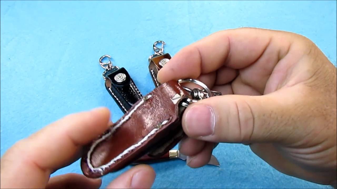 CANIVETE CHAVEIRO COM BAINHA DE COURO