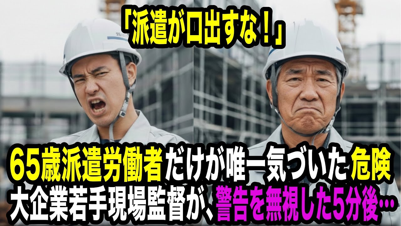 「派遣の分際で口出すな」65歳男性が唯一気づいていた危険。警告を無視した大企業元請けの5分後…