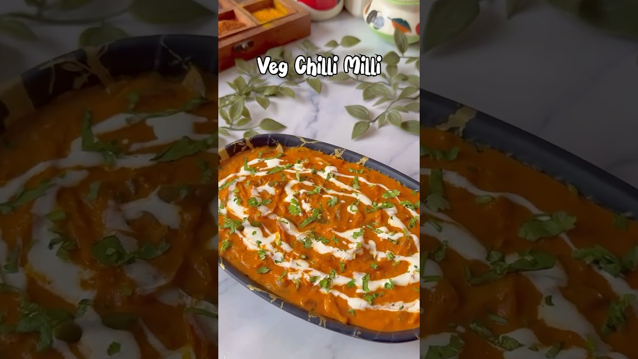 Veg Chilli milli #recipe #roti #thali #foodvideo #foodie #shorts #food #trending #vegetables #tasty