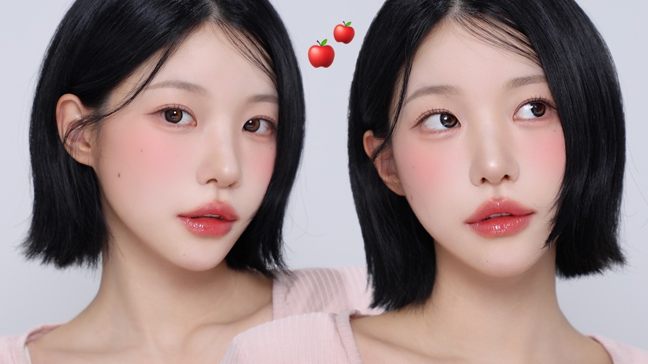 요즘 추구미 ₊˚⊹⋆ 맑고 청초한 사과 메이크업🍎 feat.공동개발 쿠션 썰을 곁들인.. | 소윤Soyoon