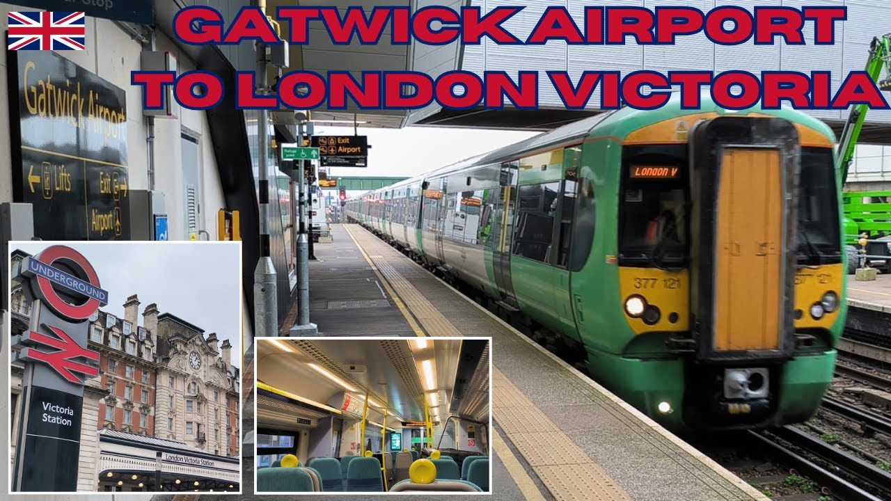 Gatwick airport to London Victoria station 🇬🇧 by train
