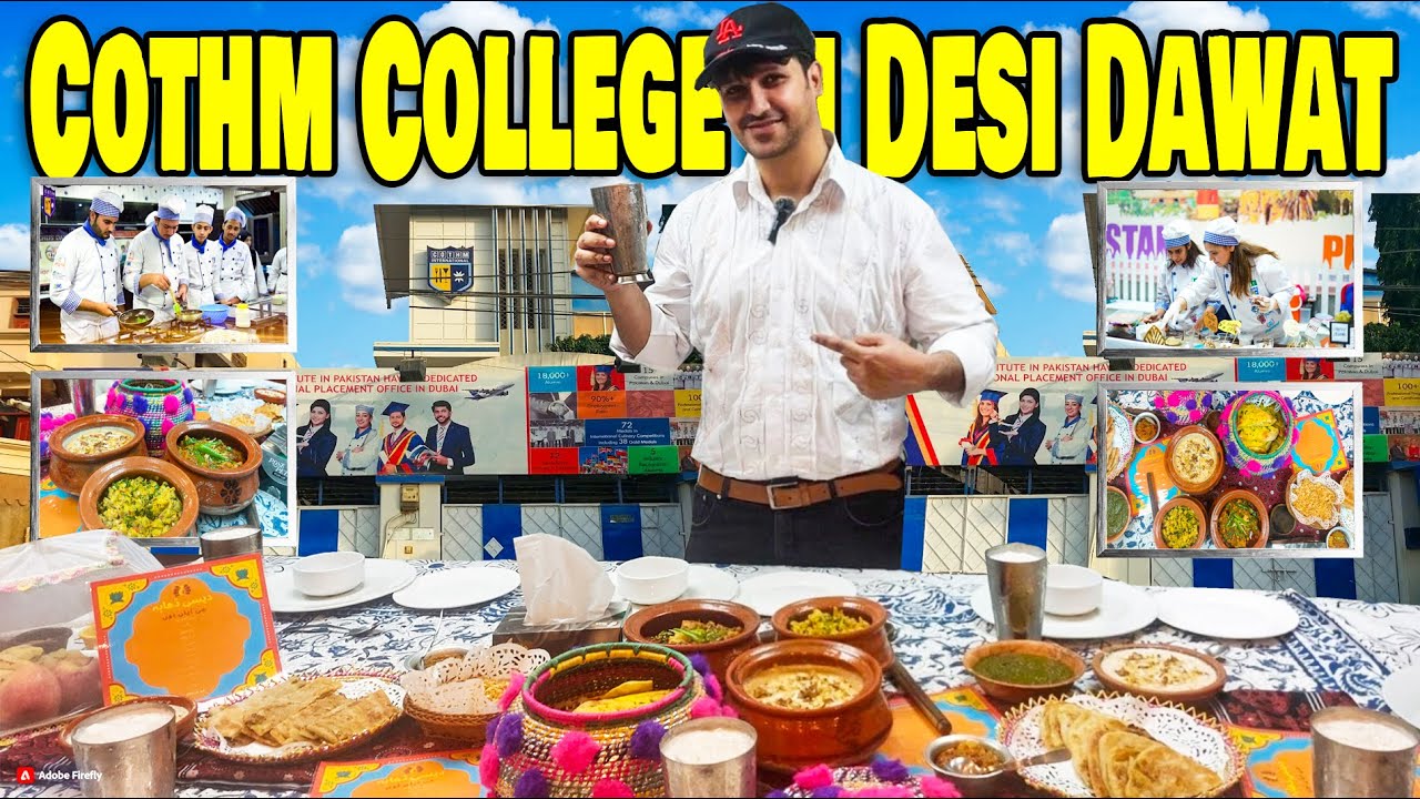 My 1st Vlog at COTHM COLLEGE International |  Desi Dawat | Fun Food with Karachi Foodies