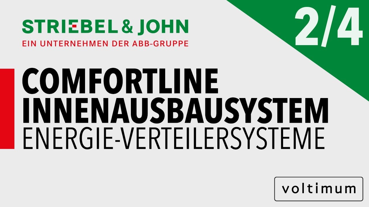Striebel & John | ComfortLine Innenausbausystem Teil 2 von 4