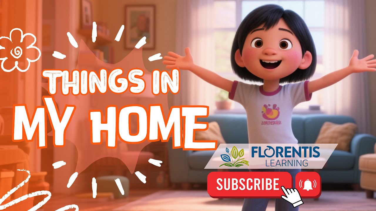 Things in My Home | ESL Song for Kids About Rooms, Furniture and Prepositions