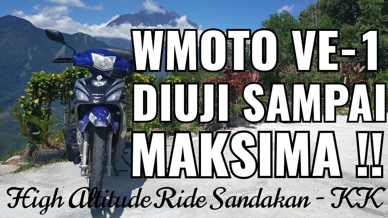 MOTOR BAJET WMOTO VE1 LAYAN SOLO 300KM++ | FIRST DI YOUTUBE | KERJA G1L4 !! | SANDAKAN - KK