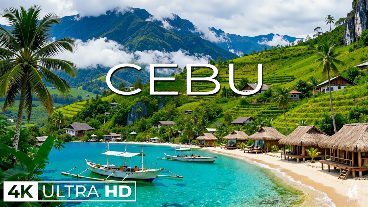 Cebu 4K Ultra HD 🌴 Tropical Island Paradise Beaches, Turquoise Sea & Nature