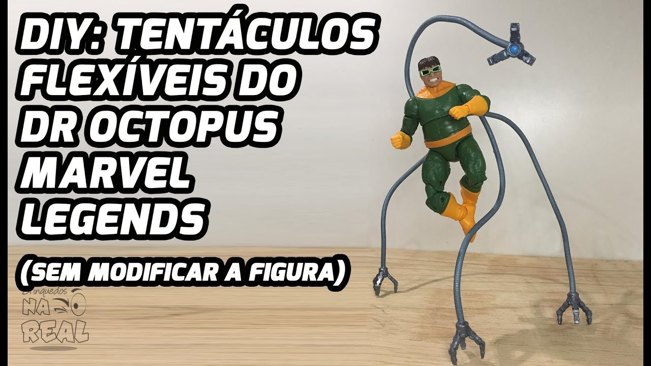 DIY #79: Tentáculos Flexíveis Dr. Octopus (Sem estragar a figura) - Tutorial