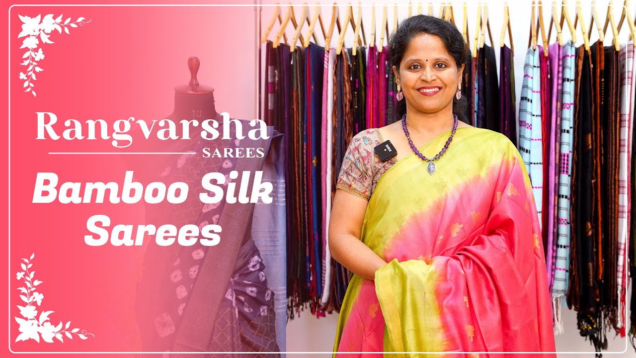 Bamboo silk Sarees-Rangvarsha Sarees Elegant woven jute sarees in pleasant colors- 30th November2023