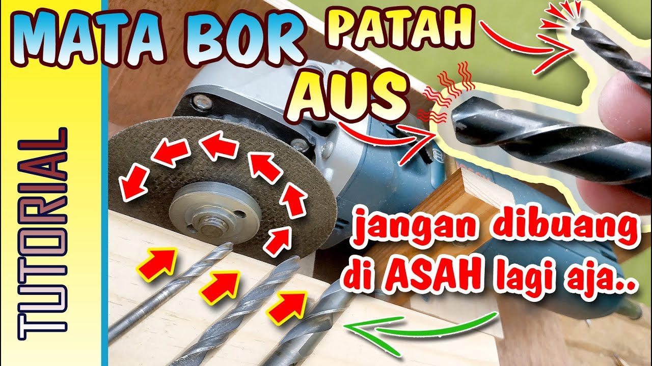 CARA MENGASAH MATA BOR DENGAN SUDUT TETAP