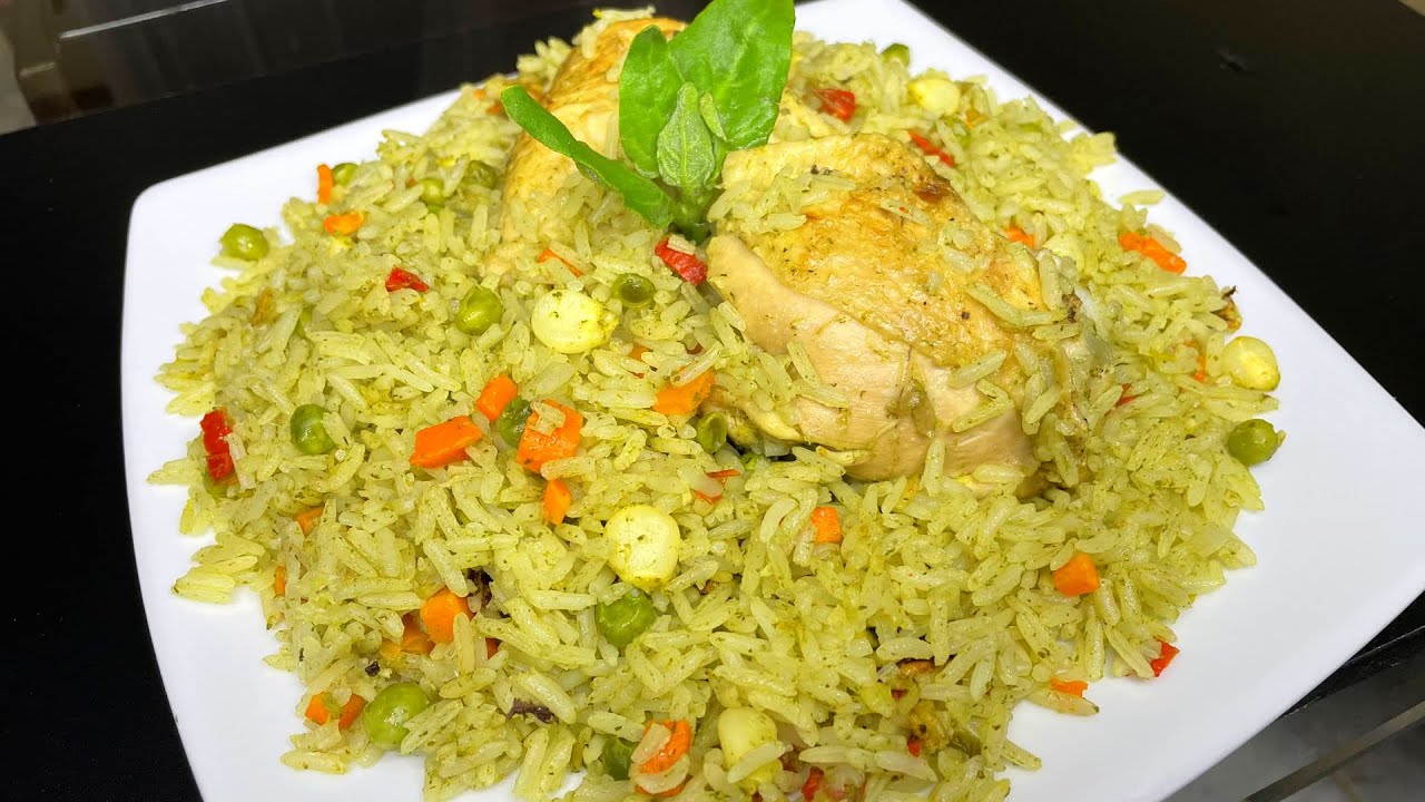 Arroz Verde con Pollo