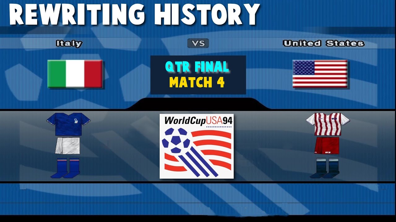 FIFA World Cup 1994 | Italy vs United States |  Rewriting History | Match 48