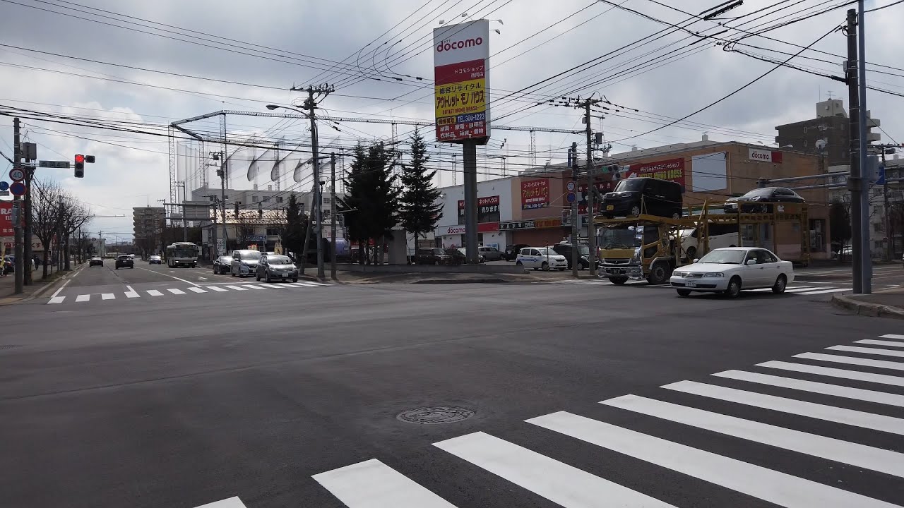 【4K】Ride around Hokkaido Sapporo Toyohira-ku Tsukisamu 札幌 豊平区 月寒 周辺 サイクリング 散策【Binaural Sound】