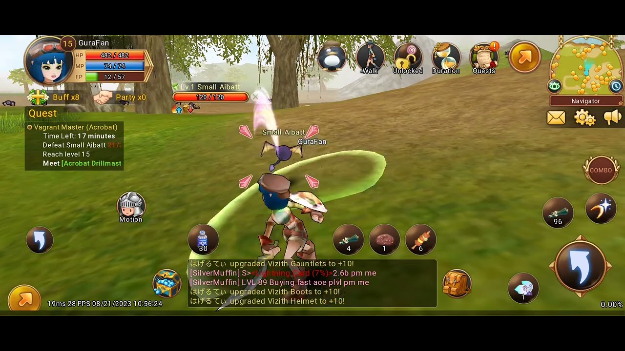 15 Vagrant Master (Acrobat)《Flyff Universe》PK Event Server