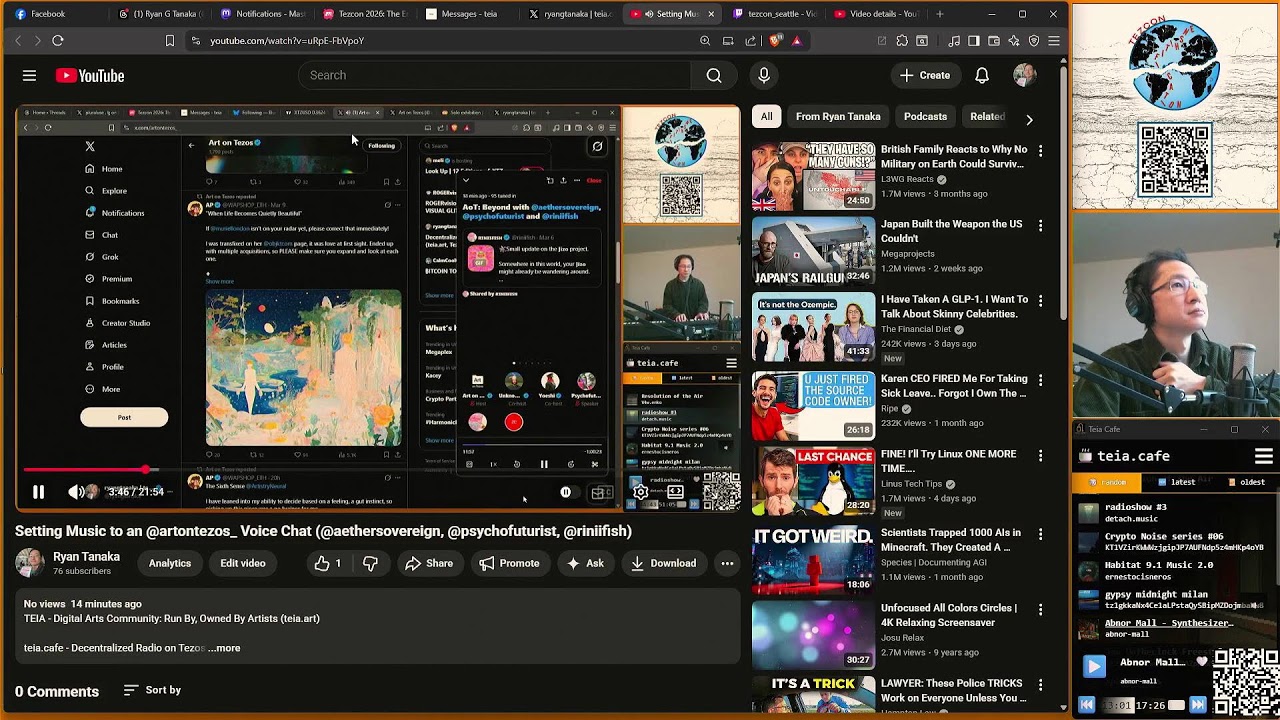 Decentralized Variety Stream (teia.art, Tezcon Seattle)