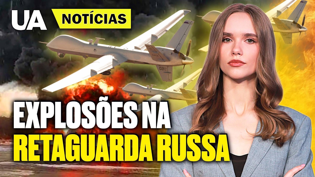 CENTENAS de ataques de drones contra ALVOS RUSSOS! A ameaça russa à Europa está crescendo
