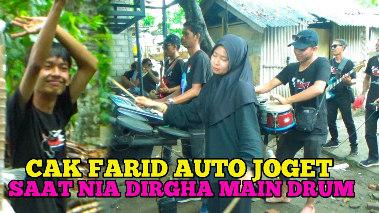 CAK FARID LEPAS KENDANG LANGSUNG JOGET SAAT NIA DIRGHA MAIN DRUM