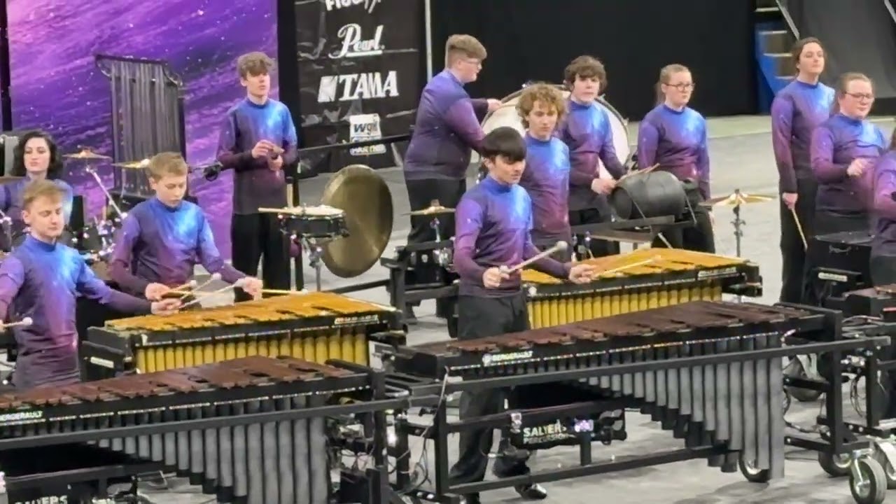 Knox winter percussion State finals class A 2nd place Silver medal