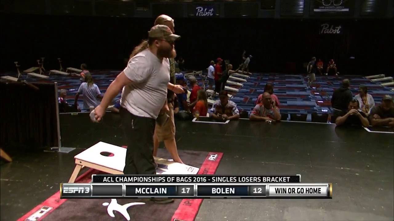 ACL COBS 2016: $25K Singles Cornhole Championship Intro with Daniel McClain and Smokey Bolen