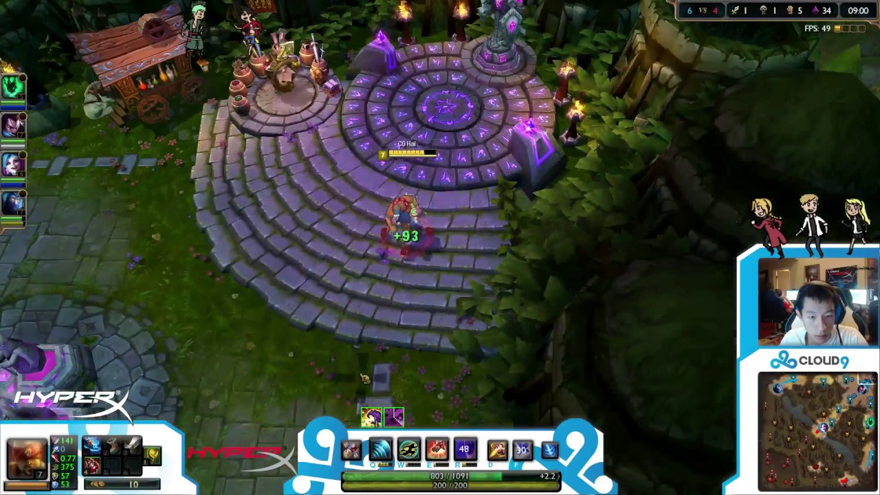 C9 Hai Lee Sin Jungle [Challenger Ranked solo queue mid]