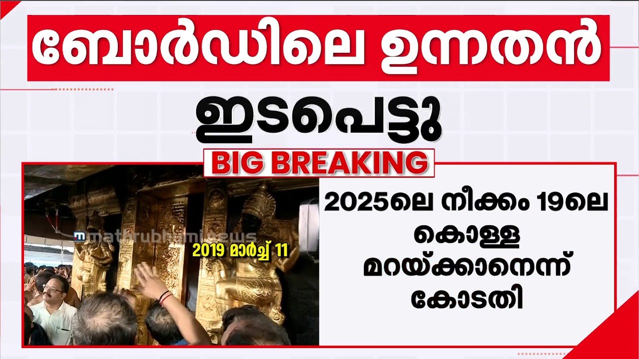 ശബരിമല സ്വര്‍ണക്കൊള്ള; പാളി കൊണ്ടുപോവുന്നത് ഹൈക്കോടതി അറിയാതിരിക്കാന്‍ ഗൂഢാലോചന | Sabarimala