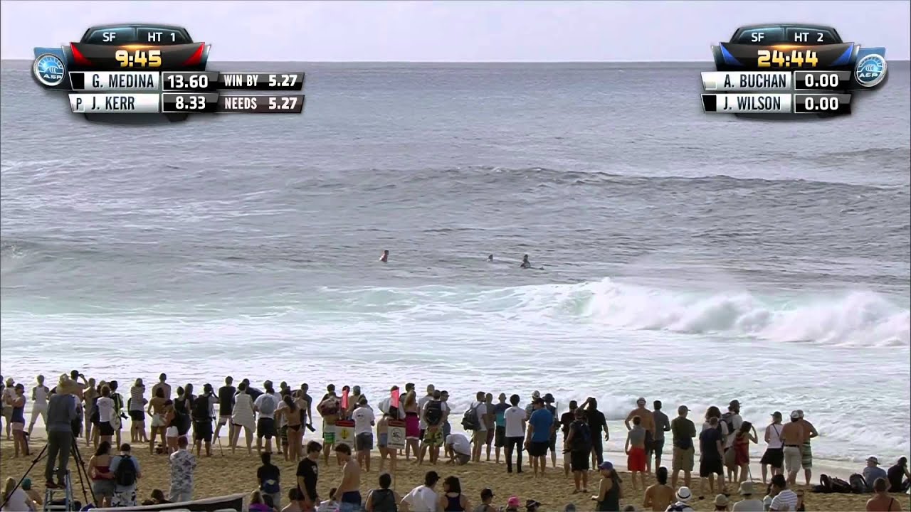 Gabriel Medina vs Josh Kerr - 2014 Billabong Pipe Masters - Semifinals 1