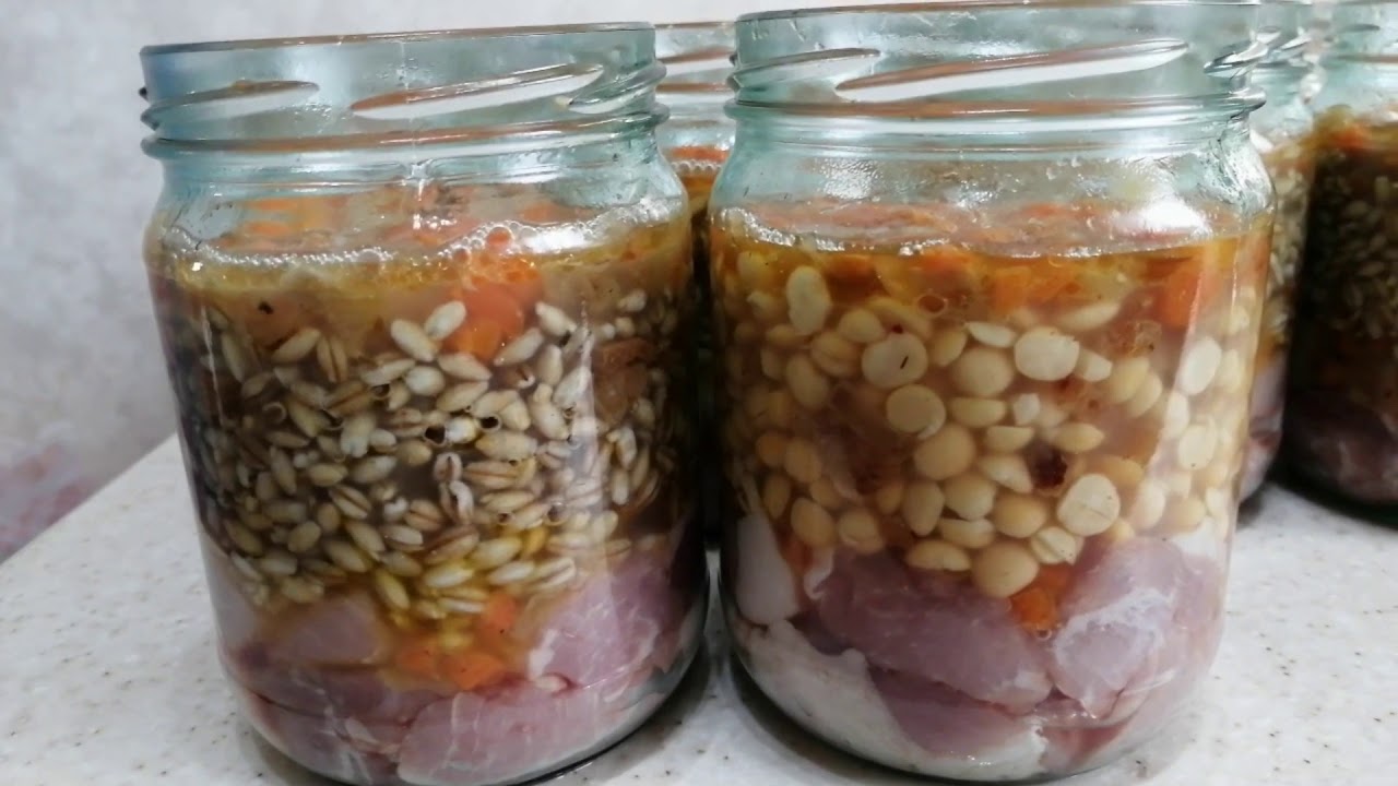Каша с мясом в автоклаве Белорусский