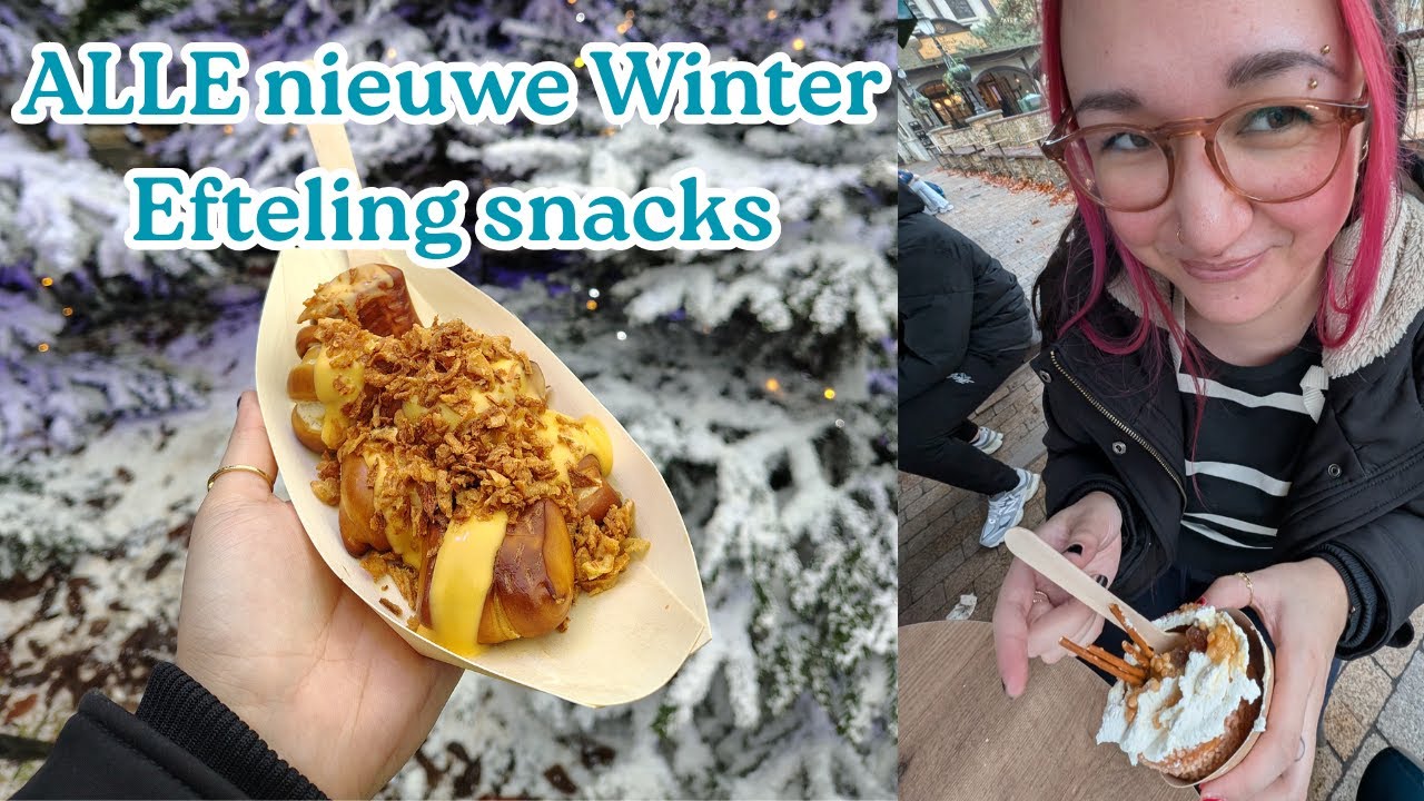 Nieuwe Winter Efteling snacks! | eftelmaan vlog #1