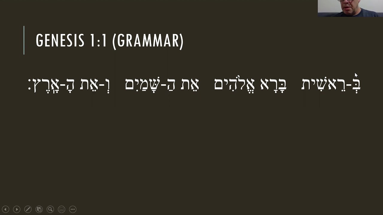 1.1 Genesis 1:1 (Hebrew)