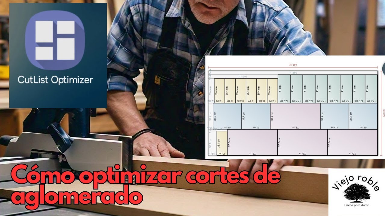 Aplicación para optimizar cortes de placas de aglomerados y triplay. CutList Optimizer