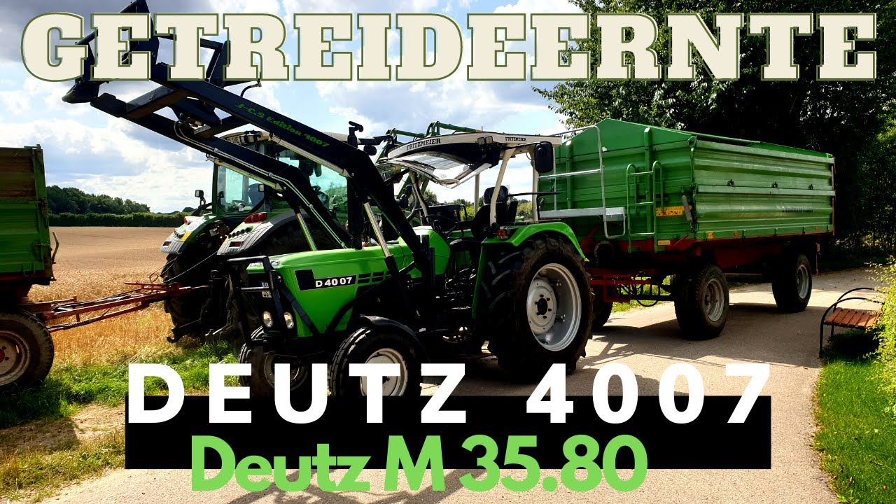Deutz 4007 & Deutz M 35.80 bei der Getreideernte