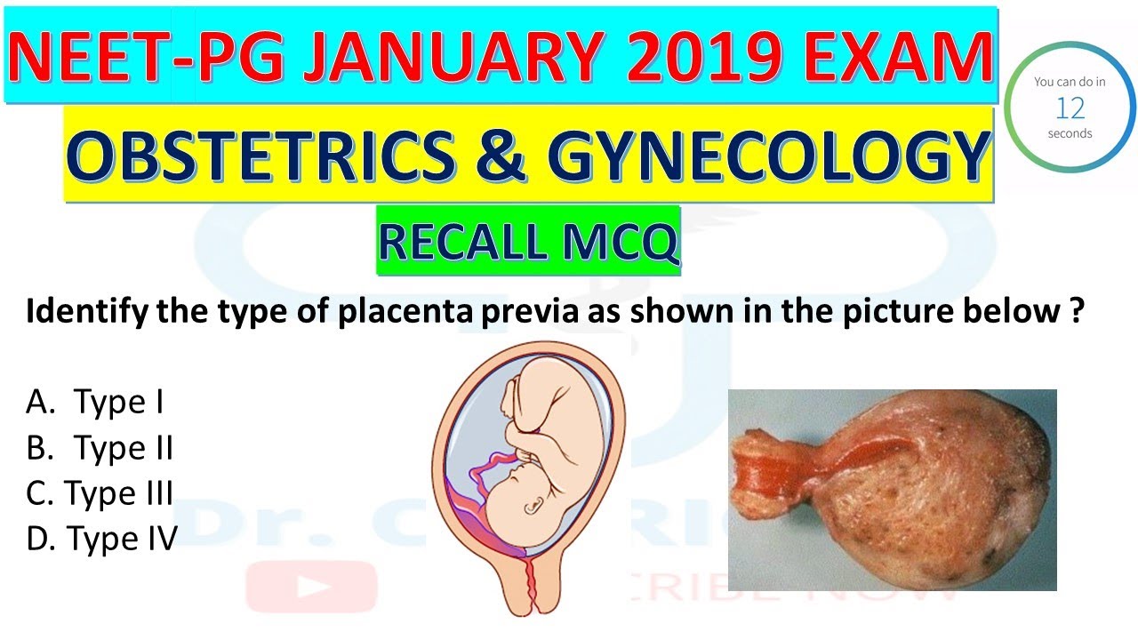 NEETPG JANUARY 2019 EXAM | OBG RECALL MCQ | NEET PG 2019 RECALL QUESTIONS | Doctor Capricorn