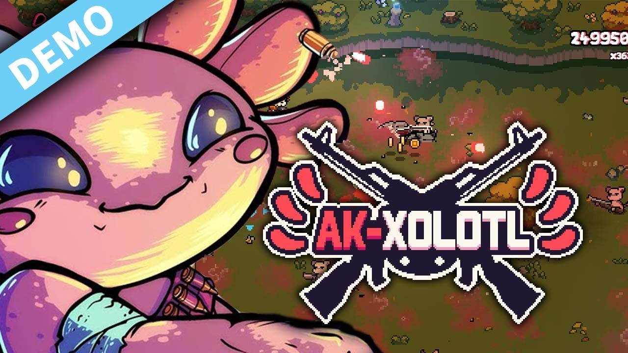 New Adorable Indie top-down Arcade Shooter | AK-xolotl | PC DEMO