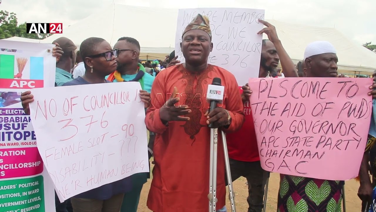 Persons With Disabilities (PWDs) protest against APC over non-in elective positions